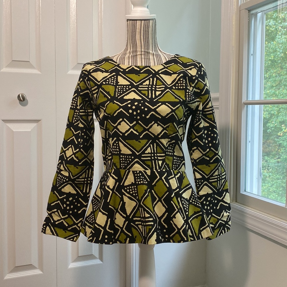 Ankara peplum top